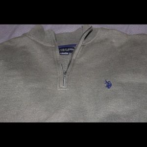 Polo Ralph Lauren quarter zip pull over olive